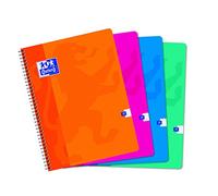 Oxford Office Classic 100103050 5 Los - Quaderno a spirale con piastrelle, formato piccolo, 24 x 32 cm, 180 pagine