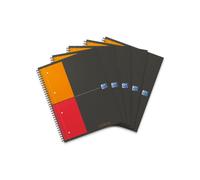 Oxford Office Notebook 100103664 - Confezione da 5 quaderni, 23 x 29,5 cm, 80 g