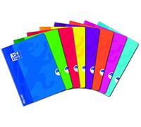 Oxford OpenFlex - Quaderni a quadretti piccoli, Dimensioni 5 x 5, da 96 pagine, Colori assortiti, Confezione da 10 Pezzi 24 x 32 colori assortiti