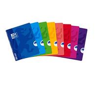 Oxford OpenFlex - Quaderni a quadretti piccoli, Dimensioni 5 x 5, da 96 pagine, Colori assortiti, Confezione da 10 Pezzi 17 x 22 cm colori assortiti