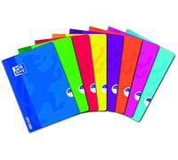 Oxford OpenFlex - Quaderni a quadretti piccoli, Dimensioni 5 x 5, da 96 pagine, Colori assortiti, Confezione da 10 Pezzi A4 (21 x 29,7 cm) colori assortiti
