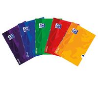 Oxford OPENFLEX - Quaderno scolastico A4, 60 fogli, a righe, 5 pezzi, colori assortiti