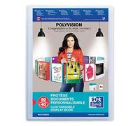 Oxford Polyvision M05803417 - Quaderno in polipropilene, 40 tasche trasparenti, formato A4