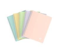 OXFORD Porta spine bristol A5 School Life 80 viste / 40 tasche copertina Polypro pastello colori assortiti
