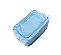 Oxford Portable Folding Shoes Storage Bag Travel Tote Zipper Pouch Waterproof Organizer Pouch Shoe Organizer Underwear Organizer Per Borse(Color:Blue)