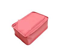 Oxford Portable Folding Shoes Storage Bag Travel Tote Zipper Pouch Waterproof Organizer Pouch Shoe Organizer Underwear Organizer Per Borse(Color:Pink)
