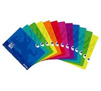 Oxford Quaderni con copertina in plastica, 10 pezzi, formato A4, 48 fogli, 1 riga orizzontale.