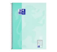 Oxford Quaderno A4 a quadretti, 80 fogli, forato, verde menta