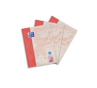 Oxford Quaderno A4 a quadretti con doppio margine, 80 fogli (confezione da 3)