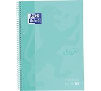 Oxford Quaderno Eook 1 School Te DIN A4+ 80 fogli a quadretti 5 mm con margine verde menta pastello