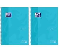 Oxford Quaderno microperforato Touch 80 fogli A4 Blu pastello (Confezione da 2)