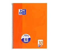 Oxford School Spiral Bind Notebook, A4+, 80 Pages, Perforated Pack of 1 Ruling 3