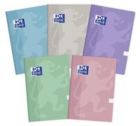 Oxford Quaderno scolastico Kladde A5, Quaderno Appunti, Quadernone, 60 fogli a quadretti, confezione da 5 pezzi, colori assortiti
