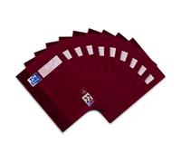 Oxford - Quaderno scuola in formato A4 con bordo, lineatura 22, confezione da 10 quaderni da 32 fogli a quadretti ciascuno