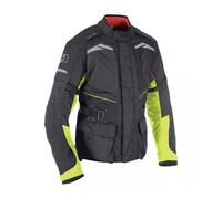 Oxford Quebec 1.0 Impermeabile Adventure Moto Giacca Nera & Fluo