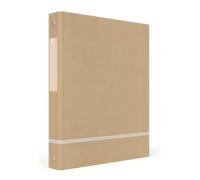 Oxford Raccoglitore ad anelli formato A4, 4 anelli, ideale per l'ambiente, 14 pezzi, colore: Beige