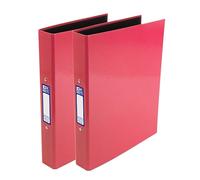 Oxford Raccoglitori ad anelli formato A4, confezione da 2 cartelle da 40 mm, rosa