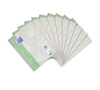 Oxford Recycling Collegeblock A4 bianco, 80 fogli, 10 pezzi