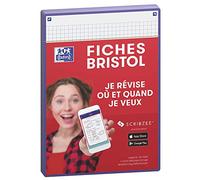 Oxford Revision 2.0 - Confezione da 50 cartoncini bristol formato A5 (14, 8 x 21 cm) a quadretti piccoli, fronte/retro, colore: Viola