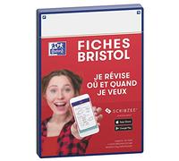 Oxford Révision 2.0 - Confezione da 50 schede bristol a5 Bleu Marine