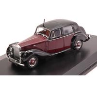 OXFORD SCALA 1:43 MODELLINO AUTO STATICO ROLLS ROYCE SILVER DAWN ROSSO/NERO