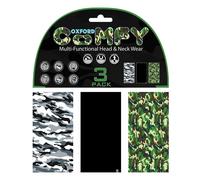 Oxford NW123 Comfy Camo Copricapo, Bianco/nero, Taglia unica