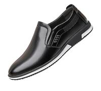 Oxford Scarpe da uomo, in pelle, estive, classiche, da sposa, in pizzo, eleganti, senza lacci, in pelle liscia, a maglia, traspiranti, da lavoro, Z nero., 41 EU