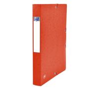 Oxford Scatola da collezione A4, Top File +, in cartone, 4 cm di larghezza, rosso, 9 pezzi