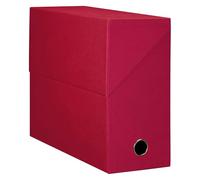 Oxford Scatola di archiviazione cartone carta grana tela posteriore 12 cm - rosso