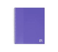 OXFORD School Life A5 - Set di 15 pellicole proteggi documenti a spirale, 80 viste / 40 tasche, in polipro, colore: Viola