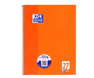 Oxford School Spiral Bind Notebook, A4+, 80 Pages, Perforated Pack of 1 Ruling 2