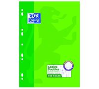 Oxford Scolaire 100105671 A4 - Fogli a quadretti grandi, 21 x 29,7 cm, colore: Bianco