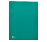 OXFORD Set di 10 pellicole protettive A4, 40 viste / 20 buste in polipro, colore: verde