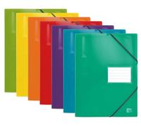 OXFORD Set di 15 pellicole proteggi documenti con elastico School Life A4, 160 viste / 80 tasche in polipro, colori assortiti