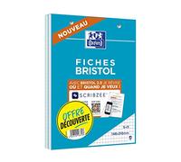 OXFORD Set di 2 blocchi di 30 spine bristol 148 x 210 perforati Q5X5 bianco