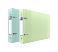 Oxford Set di 2 raccoglitori A5 Bristol - 2 anelli, blu e verde pastello