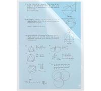 OXFORD Set di 30 buste angolari in plastica, formato A4, lisci, spessore 12/100°, colore: Trasparente