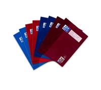 Oxford Set di quaderni scolastici a quadretti e a righe, 2 righe 25, 26, 27, 28, 8 pezzi