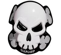 Oxford Skull Cursori del ginocchio, bianco per maschi