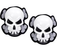 Oxford Skull Cursori del ginocchio, bianco per maschi