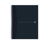 OXFORD Spiralbuch Origins, DIN A4, Kariert, Schwarz 70 Blatt, Optik Papier, perforiert, ohne Lochung, 1 Stück (400150006) Marca