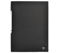 OXFORD Stand'Up A4 - Set di 10 protezioni per documenti, 200 viste, 100 tasche, in polipro, colore: Nero