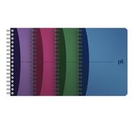 Oxford - Taccuino a spirale, formato A6, a quadretti, Urban Mix, 4 colori, 10 pezzi