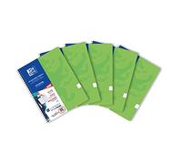 Oxford Taccuino Touch A4+ a righe 7 mm Soft Touch Cover Doppia Spirale 180 Pagine, 5 Pz