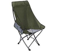 Oxford Tessuto Camping Sedia pieghevole Pieghetta for carichi pesanti 1000kg Sedile portatile compatto Sedile da esterno con borsa for carry for BBQ Beach Escursionismo (Colore: verde)(Green)