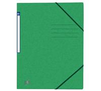 Oxford TOP FILE+ - Tenditore angolare A4, senza alette, extra resistente, in cartone, confezione da 10 pezzi, colore: Verde