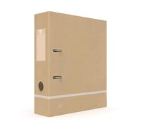 Oxford Touareg A4 Lever Arch File 80 mm Spine 2 Rings Kraft Cover Beige and Whit