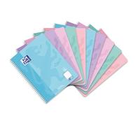 Oxford Touch Collegeblock A4 a pois, 160 pagine, 5 colori pastello