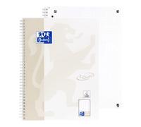 Oxford Touch Collegeblock A4 a pois, 160 pagine, grigio chiaro, 1 pezzo