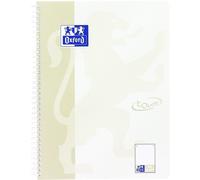 Oxford Touch Collegeblock A4 a pois, 160 pagine, grigio chiaro, 1 pezzo